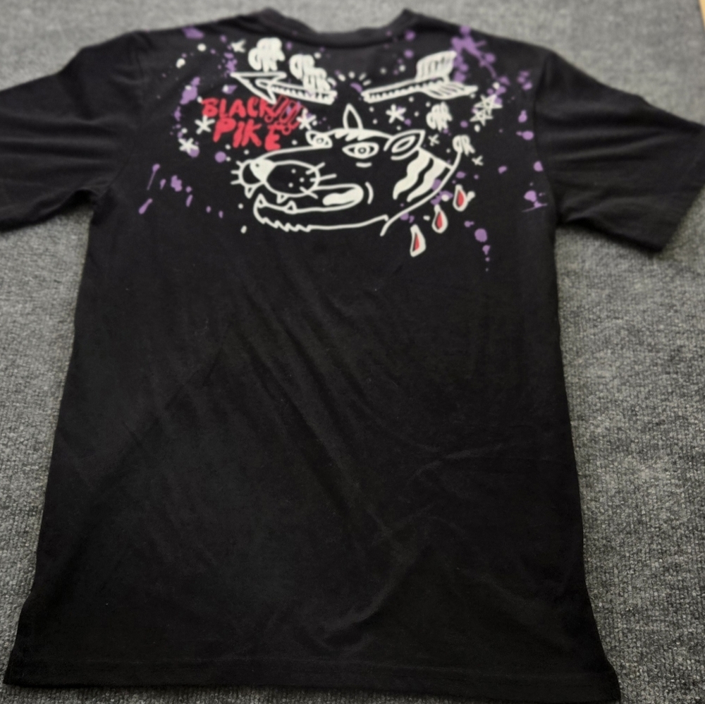 Black Pike Mens Graphic T-shirt Size‎ Small